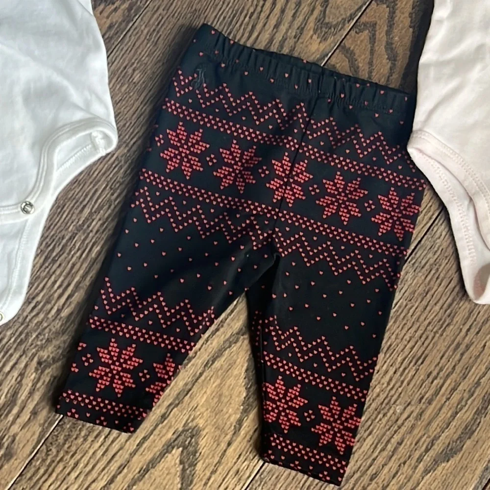 Ralph lauren 3 months baby 3 pieces long sleeve body leggings set